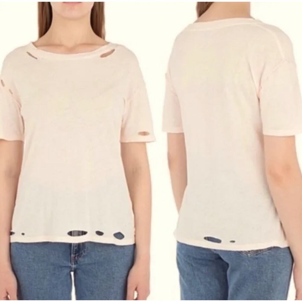 AllSaints Dime Tee Distressed T-shirt Urban Streetwear Grunge Medium